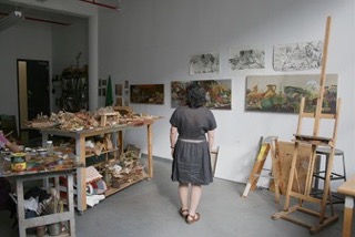 rachel in studio
